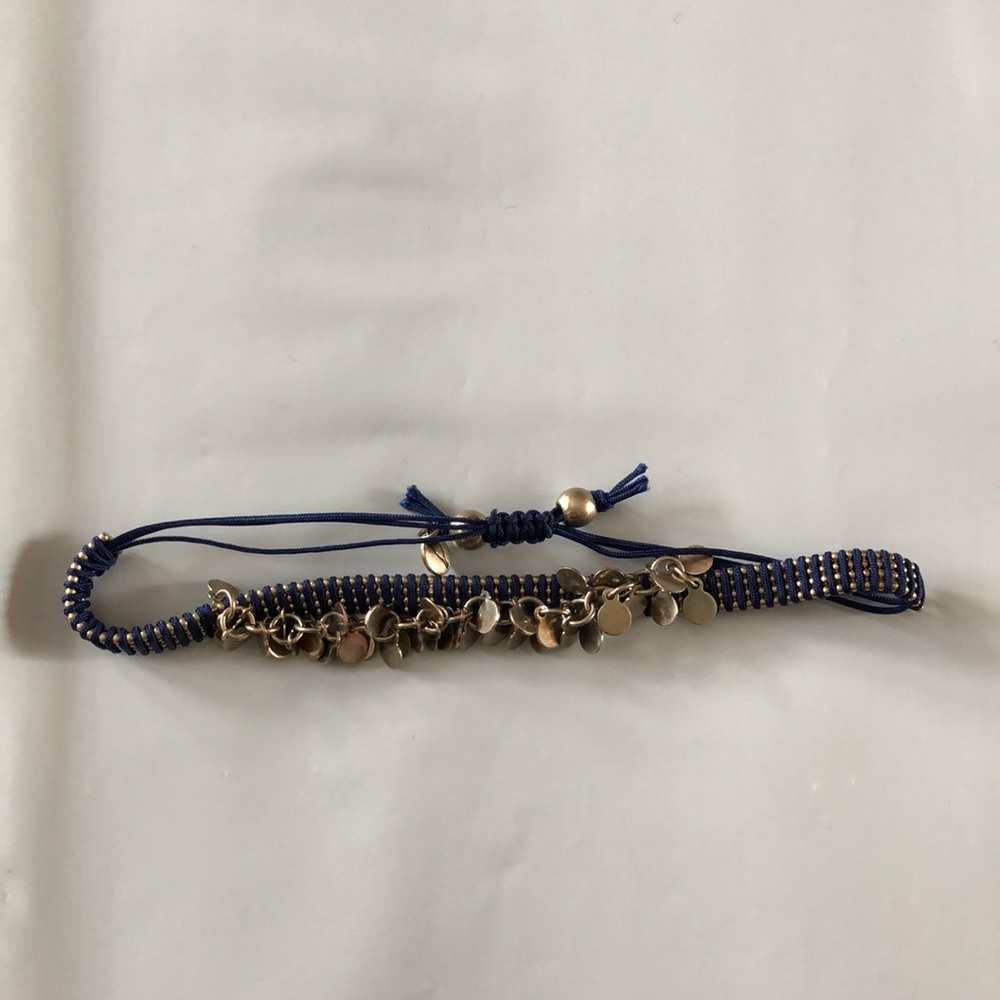 Chloe and Isabel Gold and Navy Bracelet